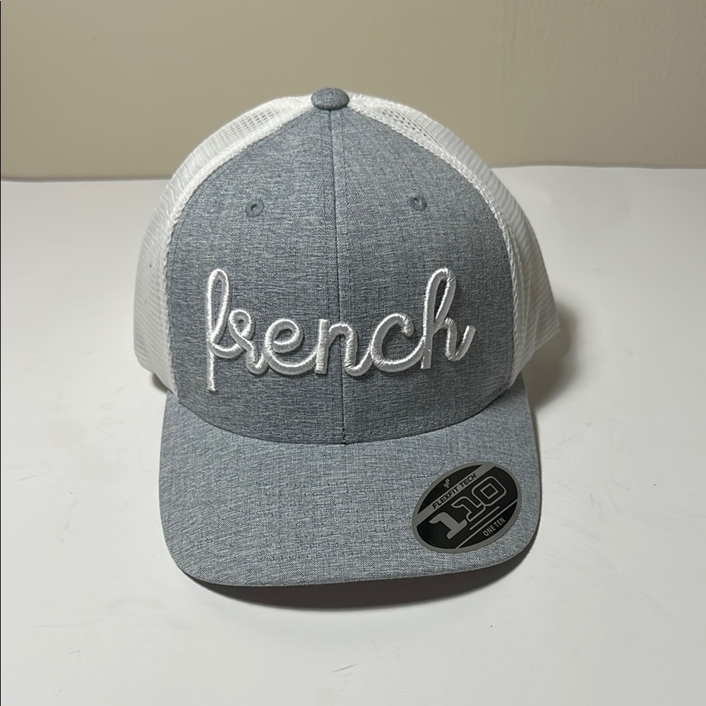 French Golf Gray and White Snapback Hat